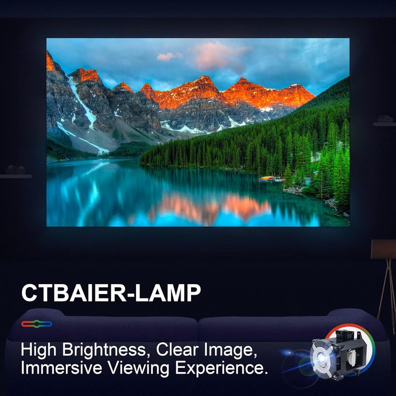 CTBAIER NP26LP Hight Quality Replacement Projector Lamp for NEC PA522U PA622U PA571W PA621X PA622U PA672W PA722X - Image 4